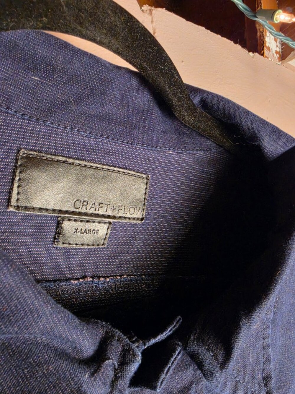 📌 Craft + Flow Navy Trucker Jacket XL - Picture 7 of 9